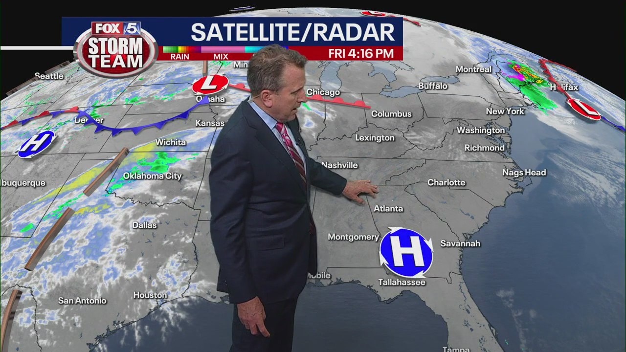 Friday afternoon weather forecast
