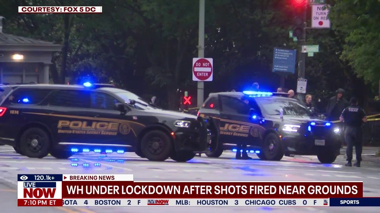 White House on lockdown after shots fired nearby