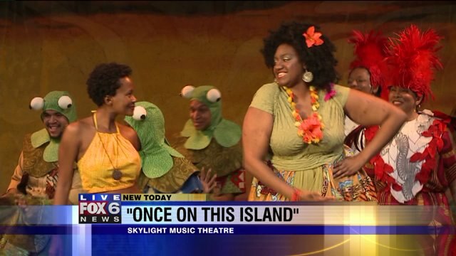 Laura enjoys sneak peek look at "Once On This Island"