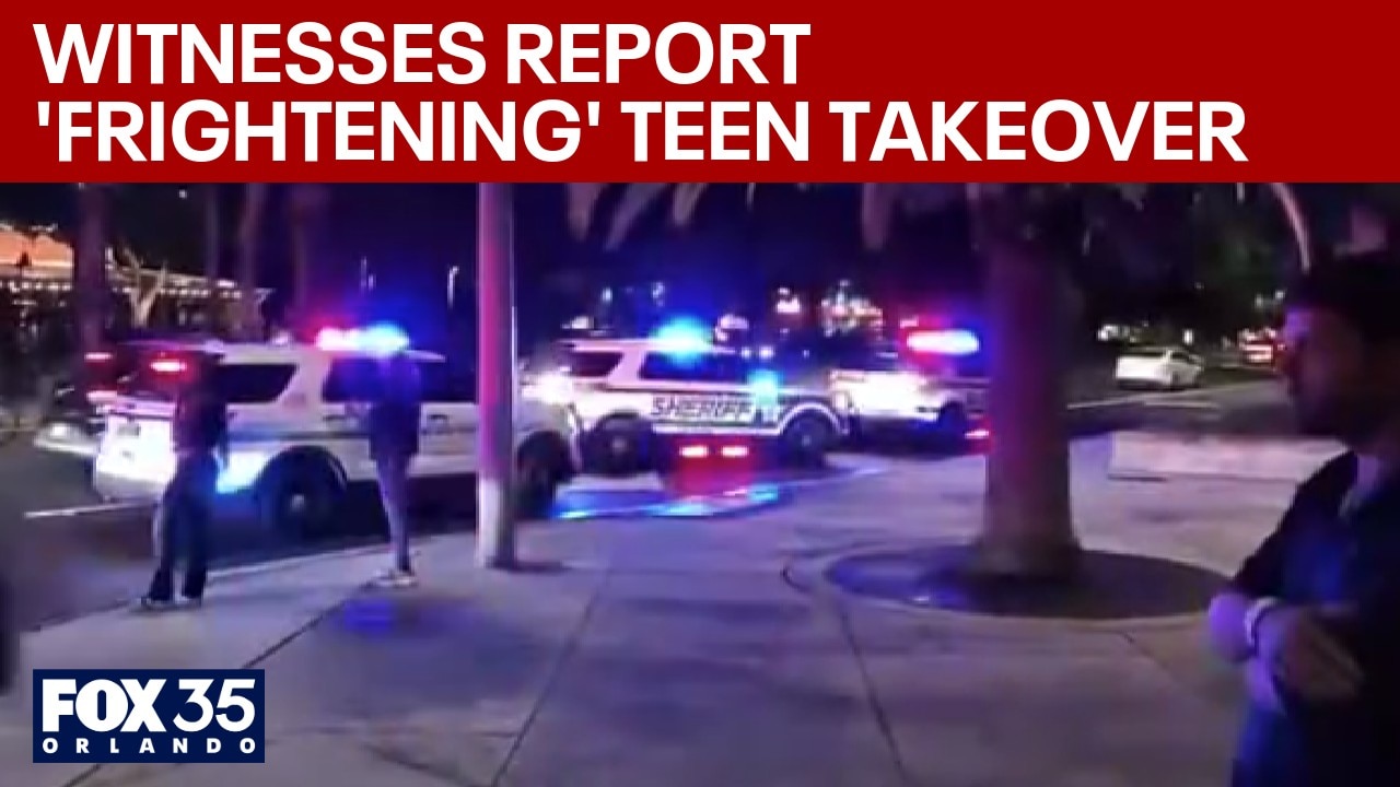 Chaos at ICON Park: Thousands of Florida teens 'takeover' public space