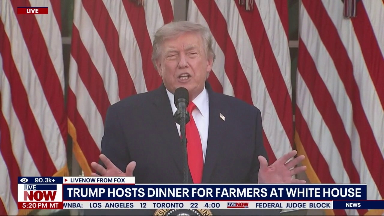 Trump speaks to farmers, ranchers at White House 