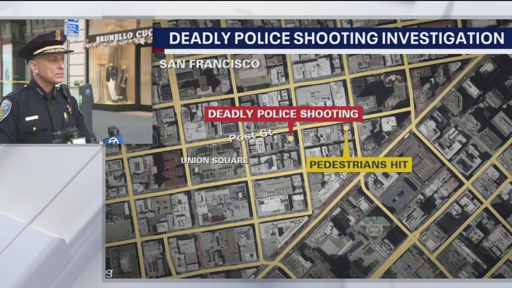San Francisco police shoot, kill hit-and-run suspect near Union Square: SFPD