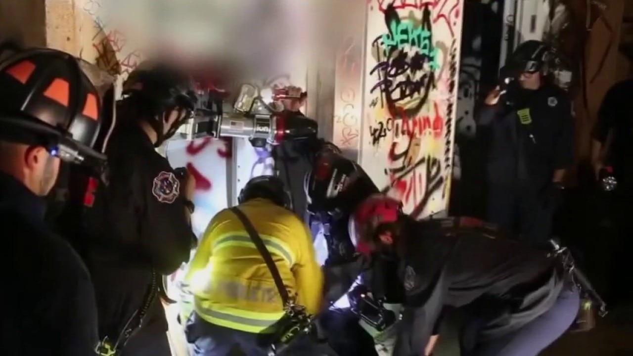 San Jose Fire rescues person trapped in elevator shaft at abandoned psychiatric hospital