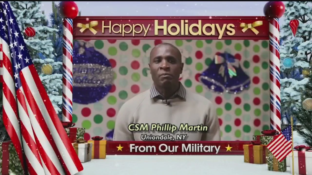 Holiday troop greeting from CSM Phillip Martin