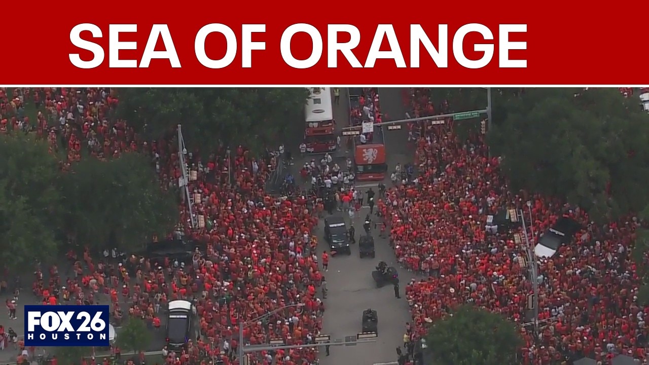 Netherlands fanwalk in Houston: Crowd gathers ahead of FIFA World Cup match