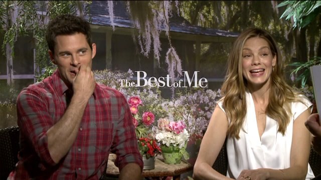 James Marsden and Michelle Monaghan talk about the film "The Best of Me"
