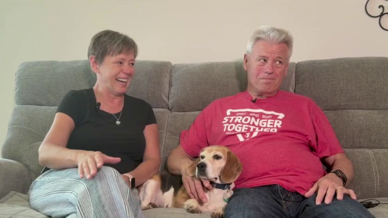 Family adopts beagle despite cancer discovery