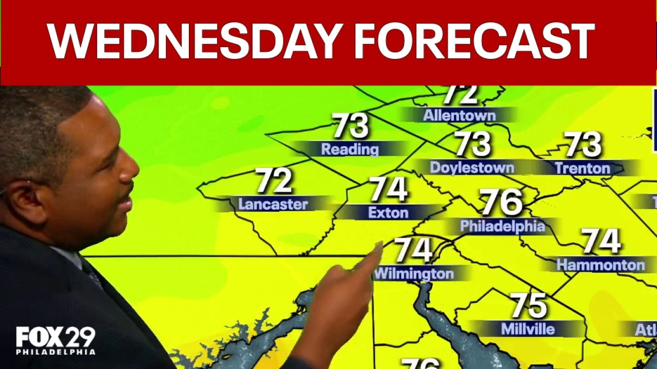 Philadelphia weather: Wednesday evening forecast