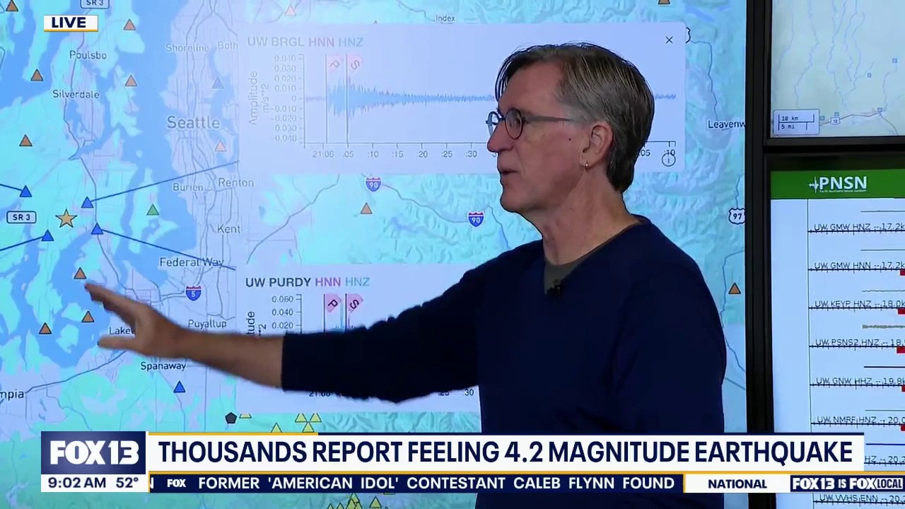 Earthquake in WA: 9,100 people feel 4.2 magnitude quake