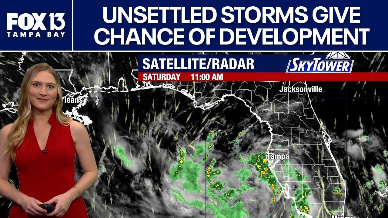 Unsettled Gulf weather moves toward Florida