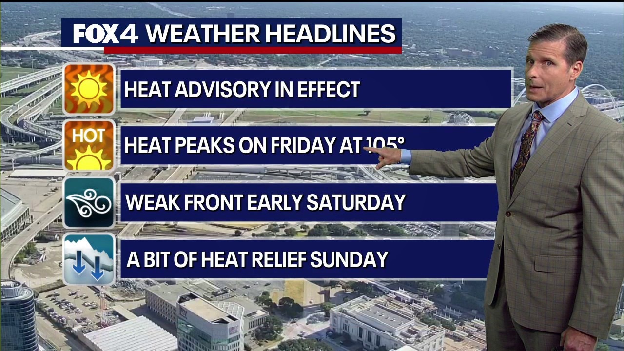 Dallas weather: July 28 evening forecast