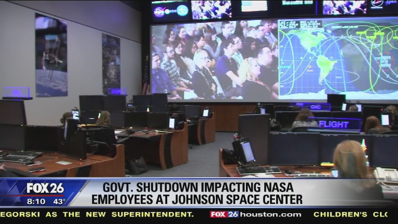 NASA employees out of work due to government shutdown plan protest