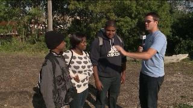 Chip learns about fun activities at Three Bridges Park