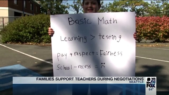 Parents group rallying around Seattle teachers despite looming strike