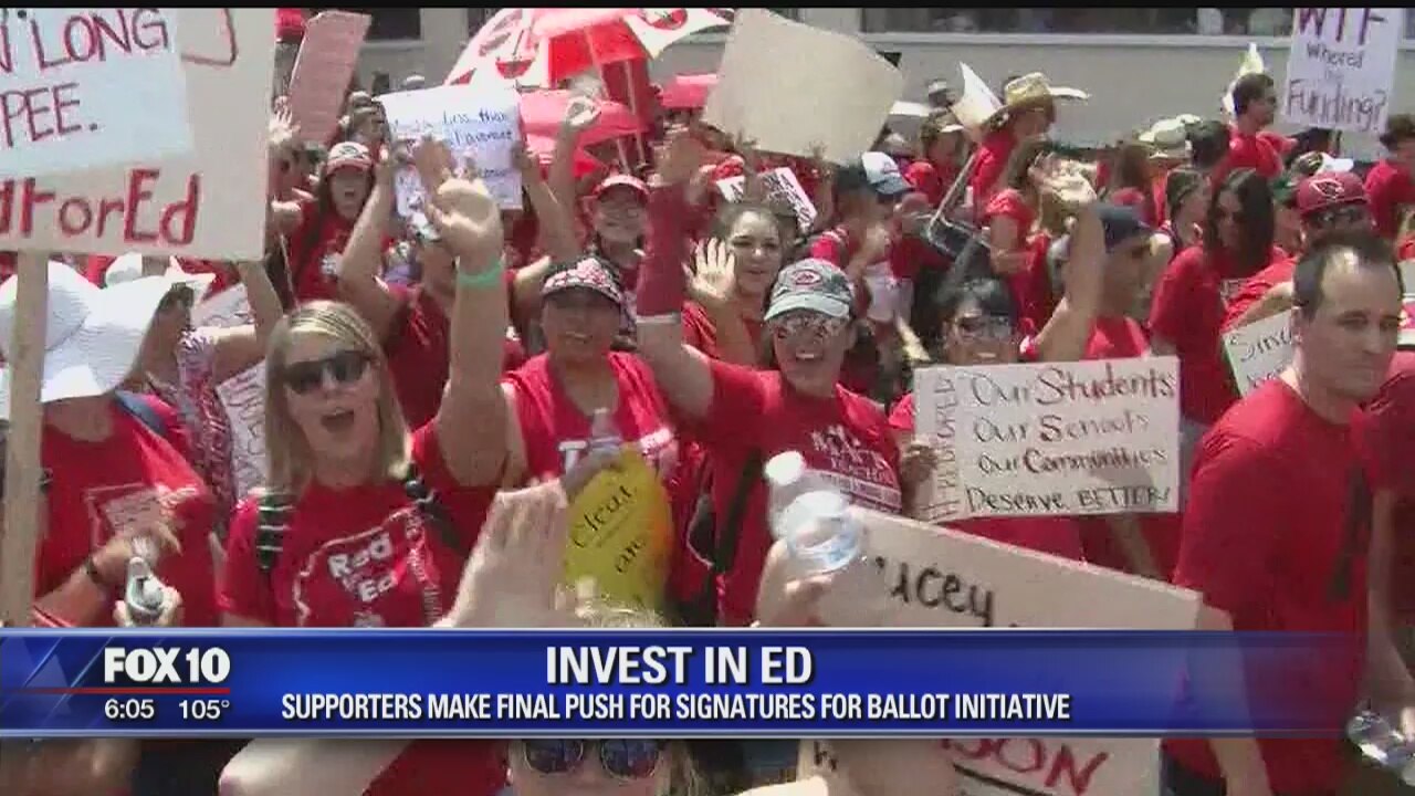 "InvestinED" education initiative supporters make final push for signatures
