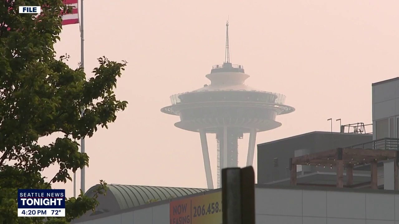 Wildfire smoke moving into Seattle, impacting air quality