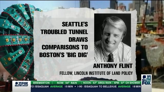 Reporter who covered Boston`s `Big Dig` says it`s too late to stop Seattle`s tunnel