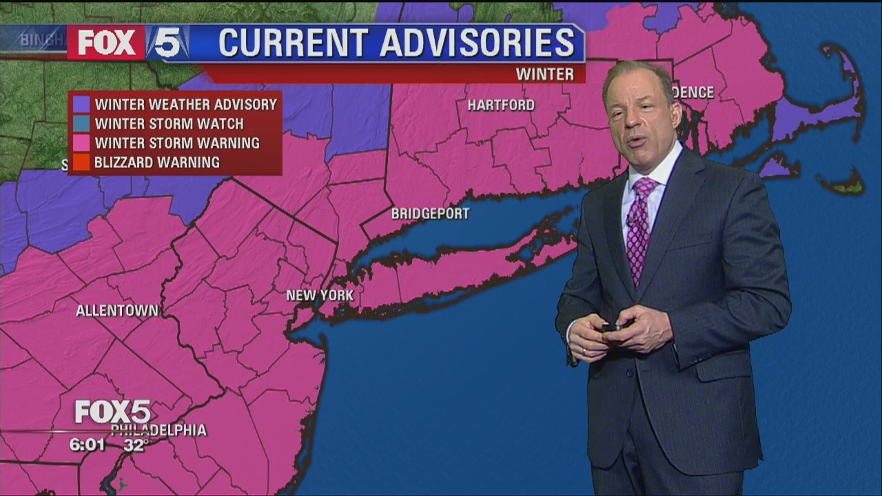 Nor'easter Wednesday Evening Update