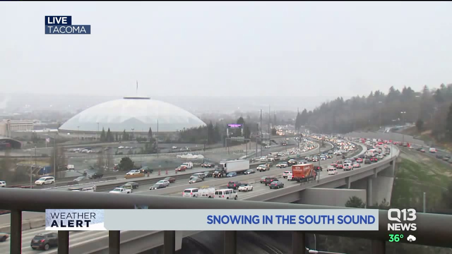Tacoma sees only flurries