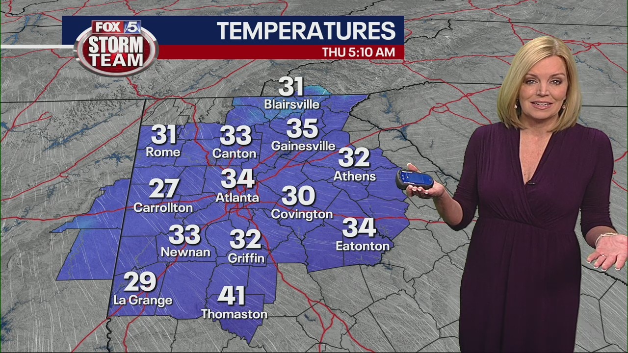 Thursday morning weather forecast