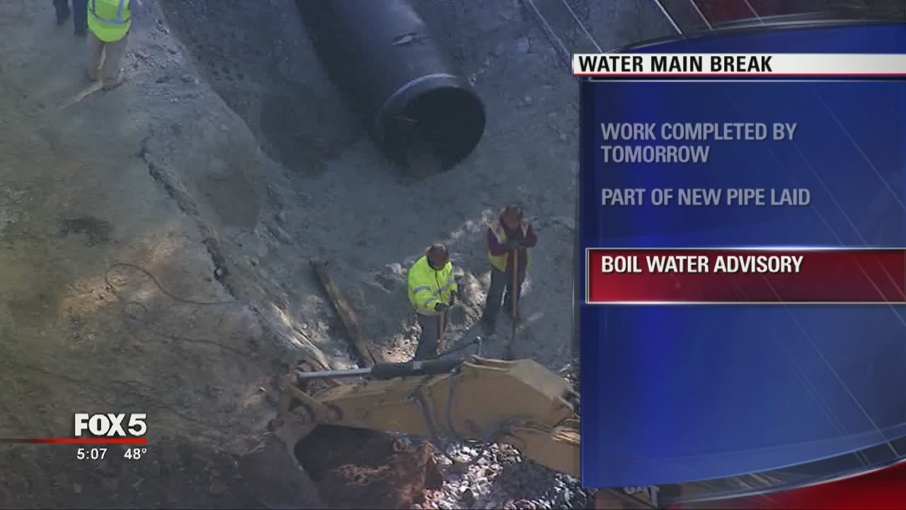 Timeframe on repairs of DeKalb County water main