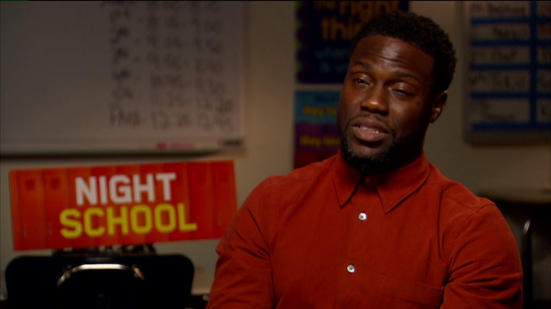 Kevin Hart talks about "Night School"