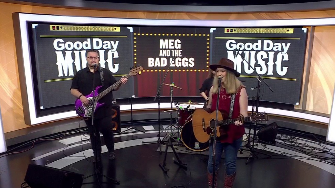 Meg and The Bad Eggs in FOX 7 Austin studios