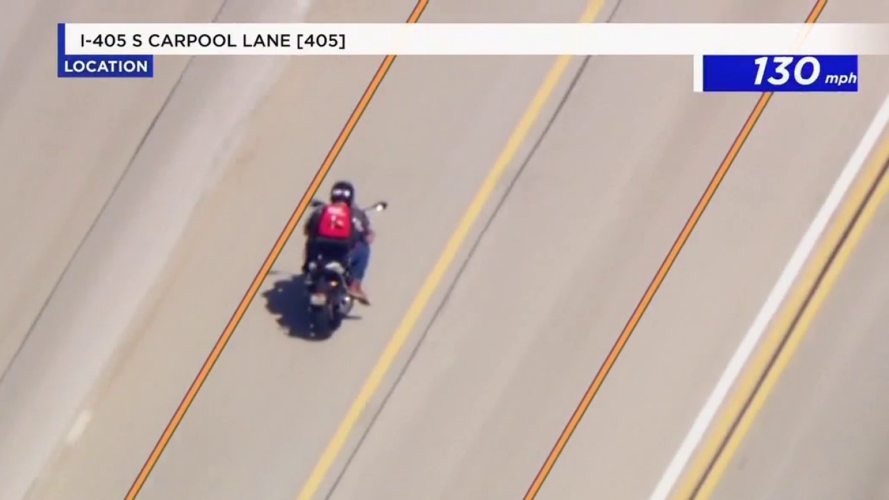 Police follow man in suspected stolen motorcycle