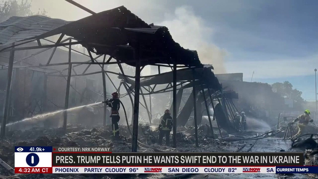 Pres. Trump tells Putin he wants and end to war