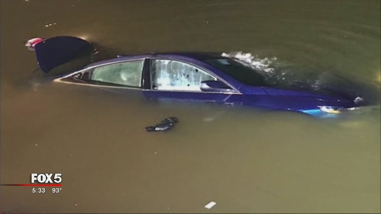 Firefighters save driver's life