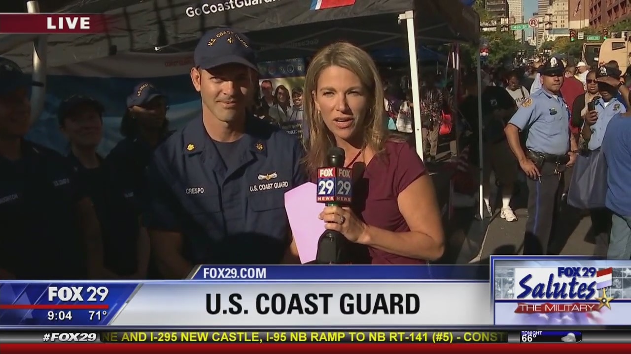 Good Day hangs out with the Marines, Coast Guard, Navy, and Army!