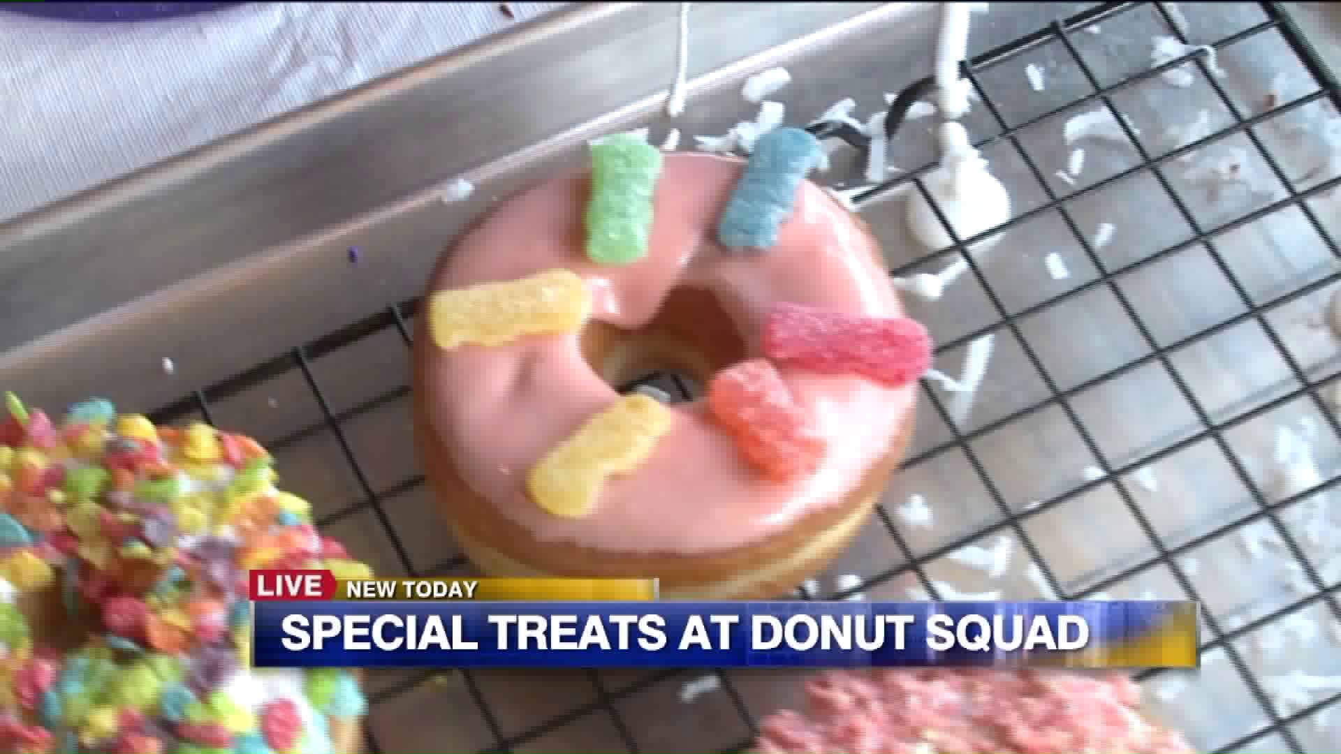Variety of donuts