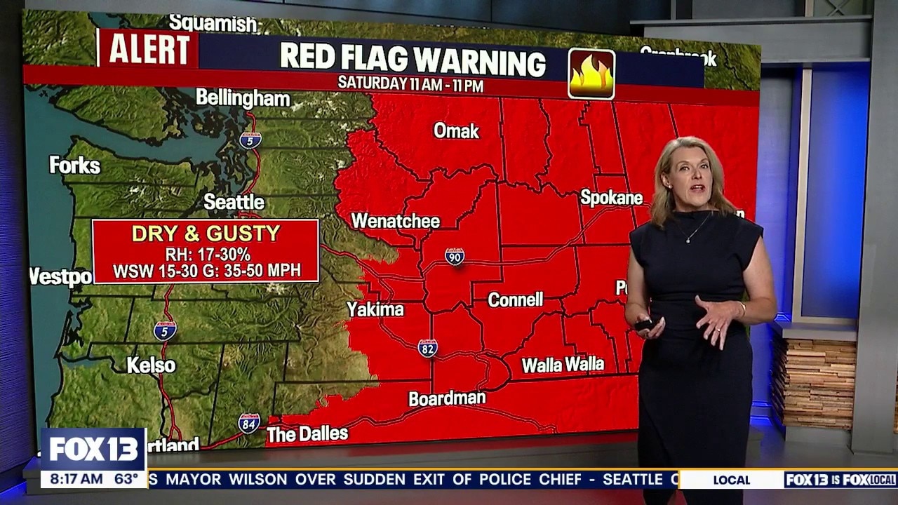 WA wildfire outlook: Weather, red flag warnings, air quality