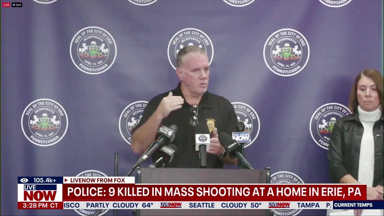9 killed in mass shooting at a home in Erie, PA