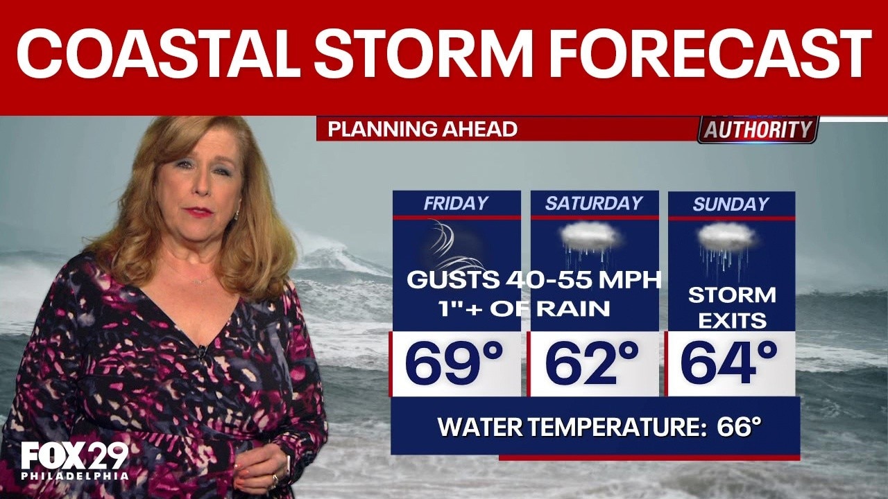 Philadelphia weather: Coastal storm to impact New Jersey, Delaware beaches