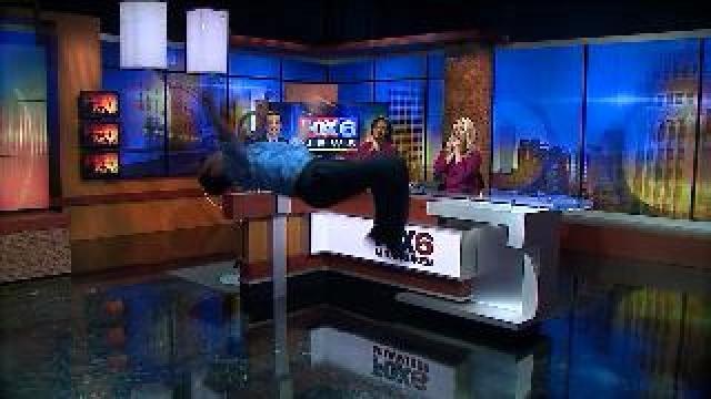 FOX6's Justin Zollitsch does a backflip for Twitter followers