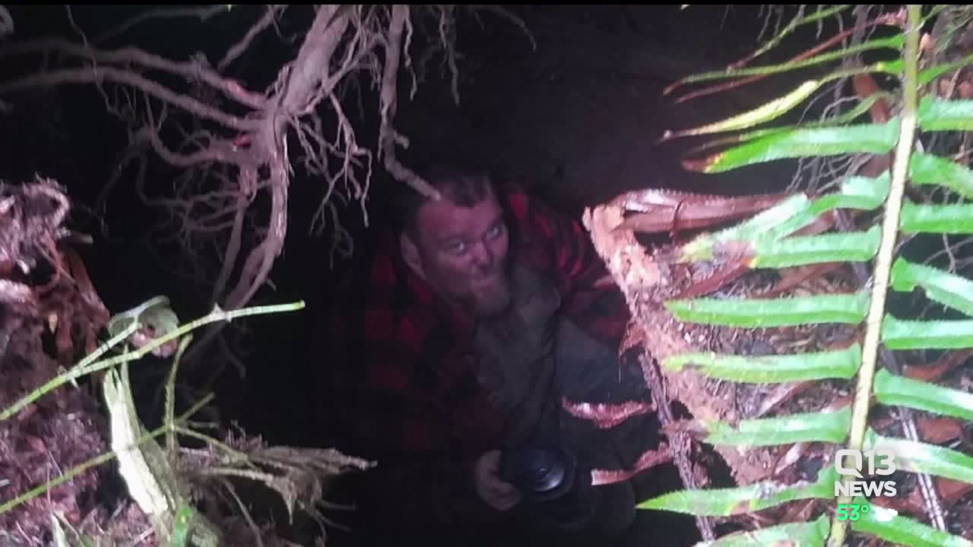 Man who spent night in sinkhole talks about ordeal