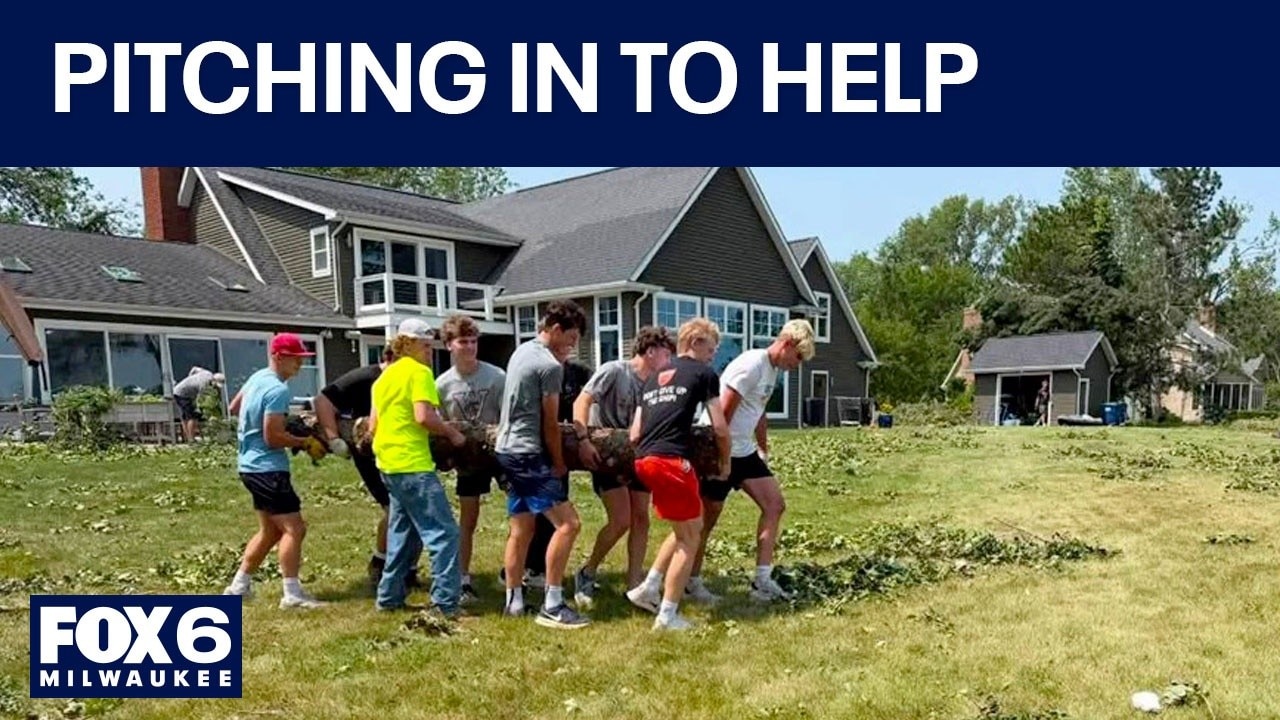 Menasha tornado: Baseball training facility, players pitch in to help