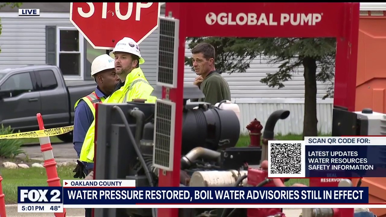 Water pressure restored after main break; boil water advisory still remains