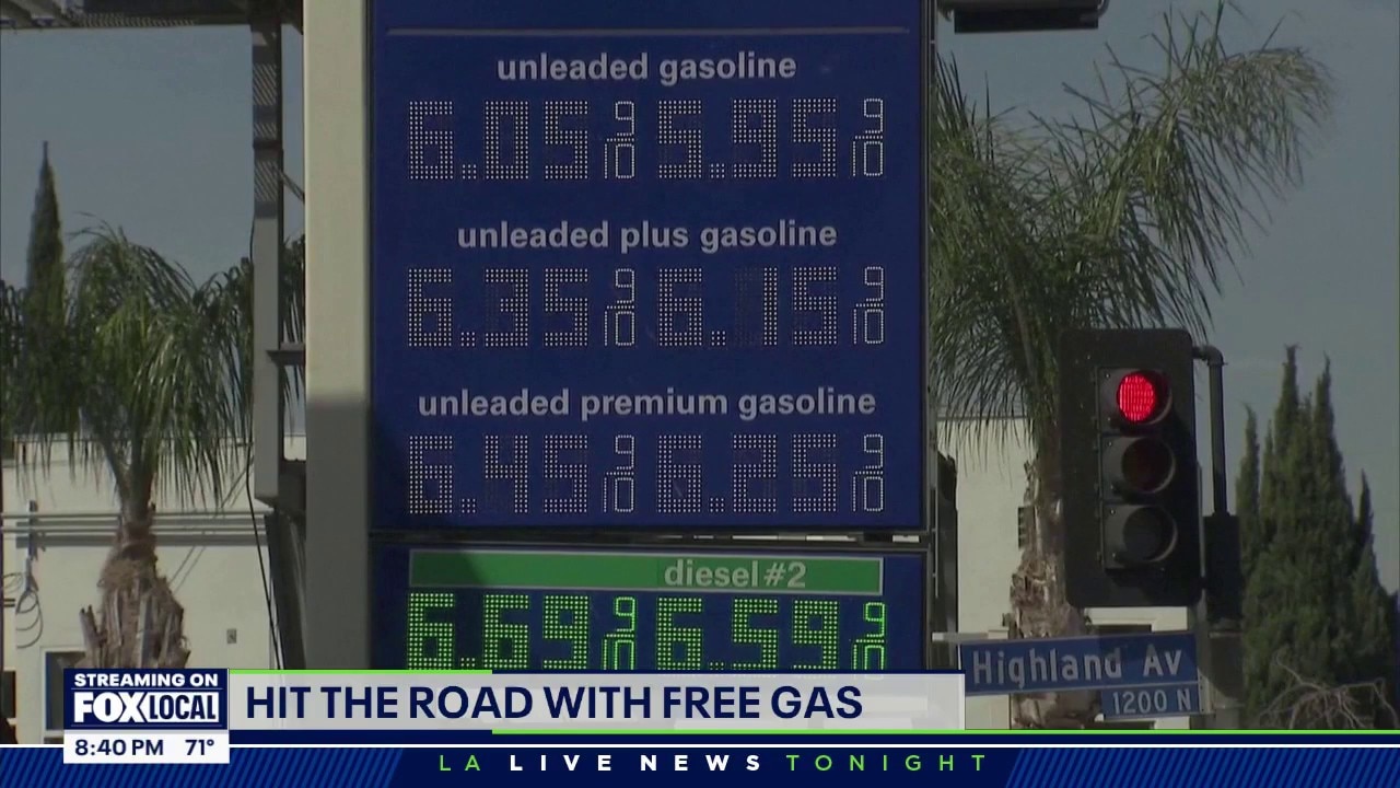 How hit the road with free gas this weekend