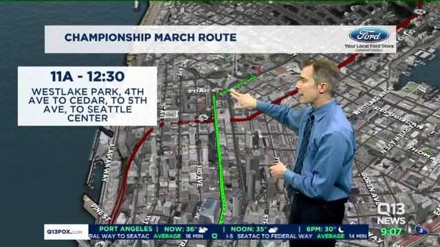Sounders championship march traffic impacts