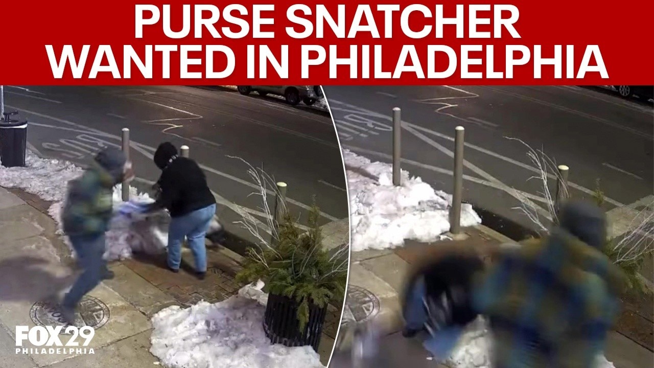 Purse snatcher drags women to ground while waiting for bus in Philadelphia