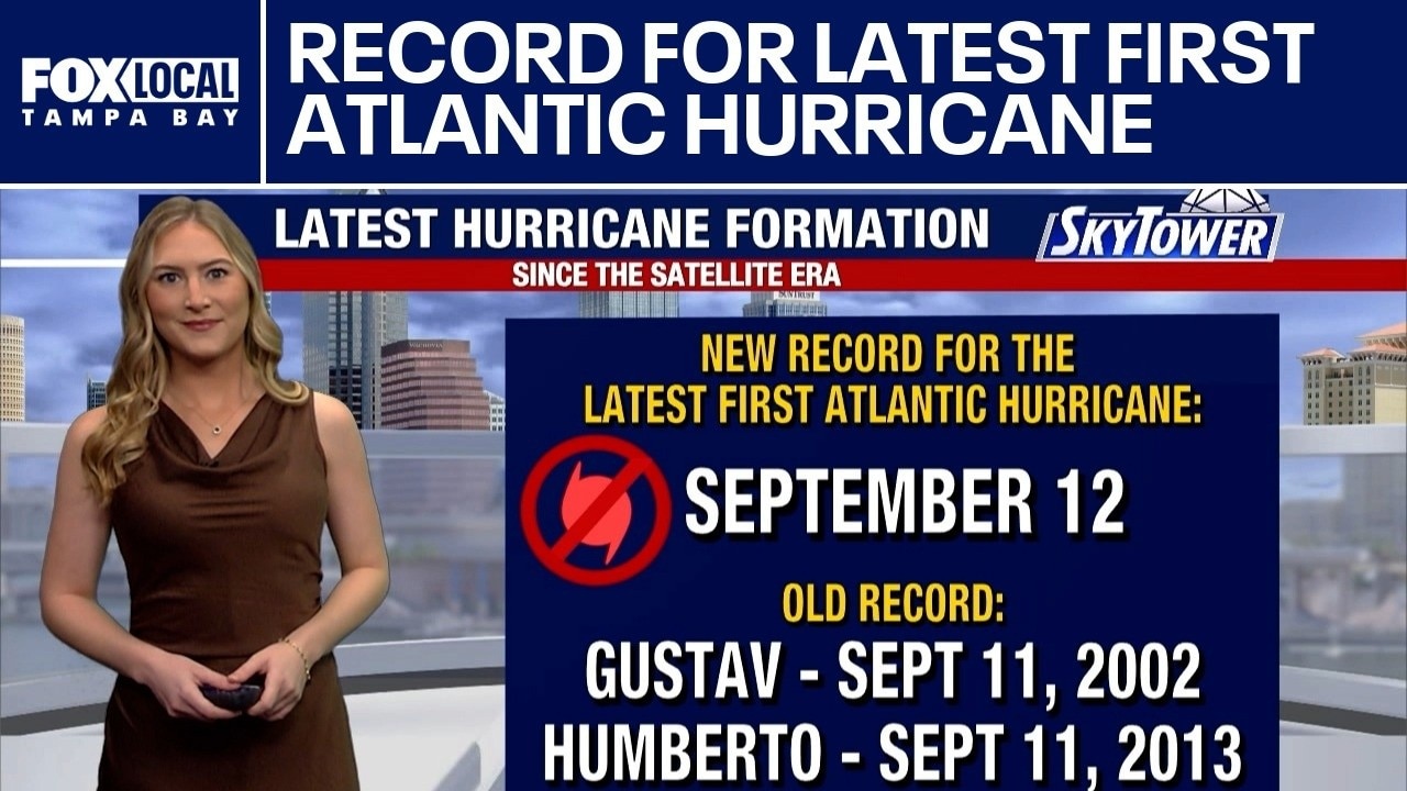 Record for latest first Atlantic hurricane
