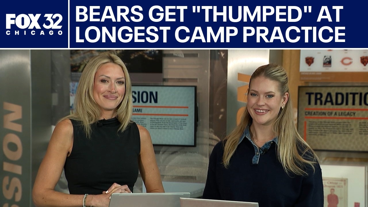 Bears' longest practice brings heavy "thumping" & injuries | Chicago Sports Tonight
