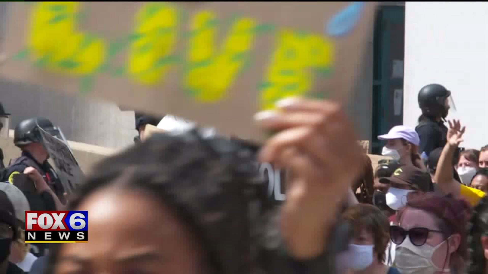 Hundreds protest in streets