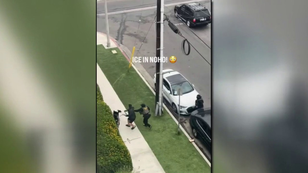 Armed ICE agent confronts bystander in North Hollywood 