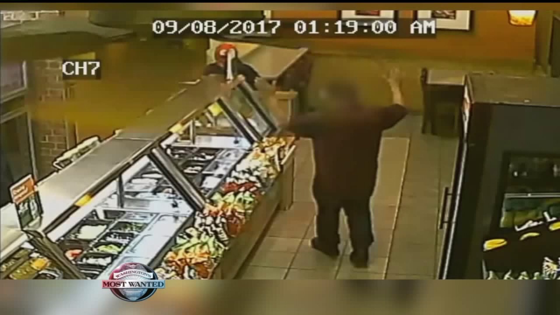 WANTED: Armed sandwich shop robbers