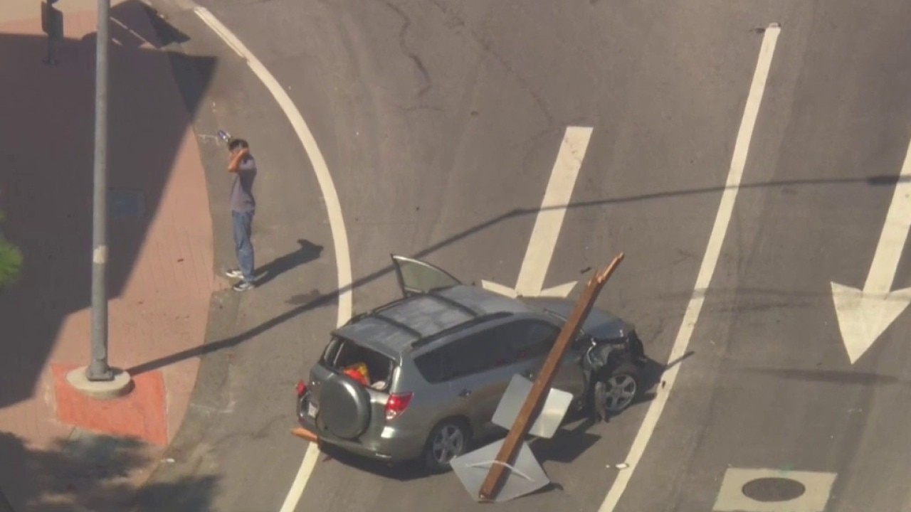 Pursuit suspect crashes after exiting freeway