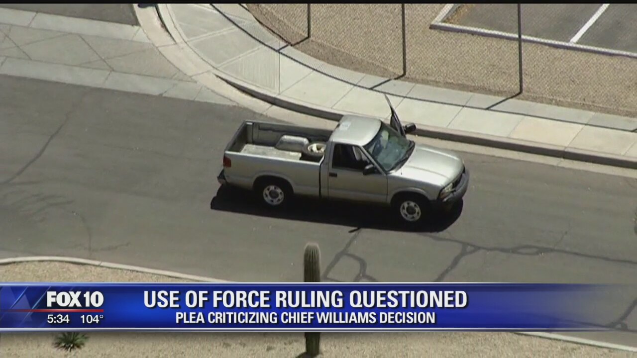 PLEA not happy with recent decision by Phoenix Police chief on officer involved shooting