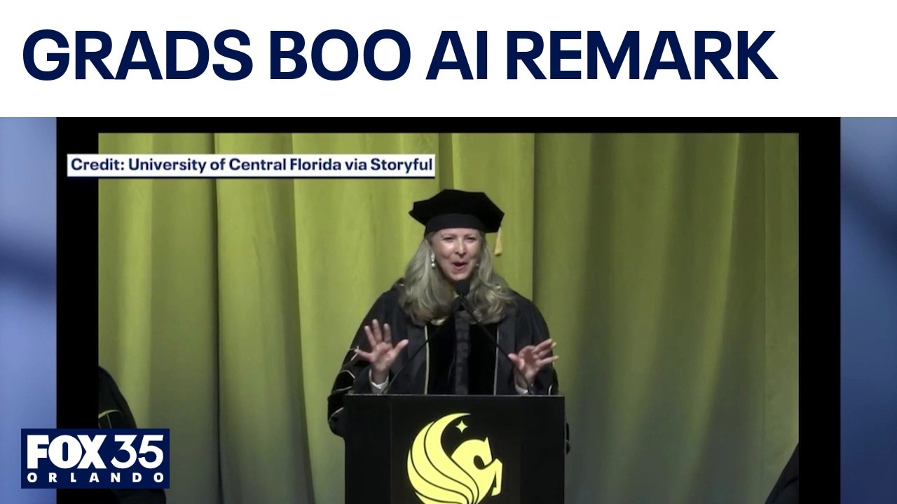 Remarks on AI receive boos from UCF grads during commencement